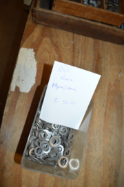 RVS ringen binnenmaat 13/17 mm/3 kilo