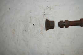 Zijspan bout/aanzuigmond/stang 19mm/lengte 12 cm