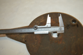 Matchless/AJS remankerplaat/metaal massief/180 mm