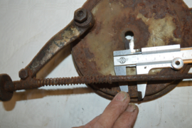 Matchless/AJS Remankerplaat 160/150mm/halve naaf type 1949