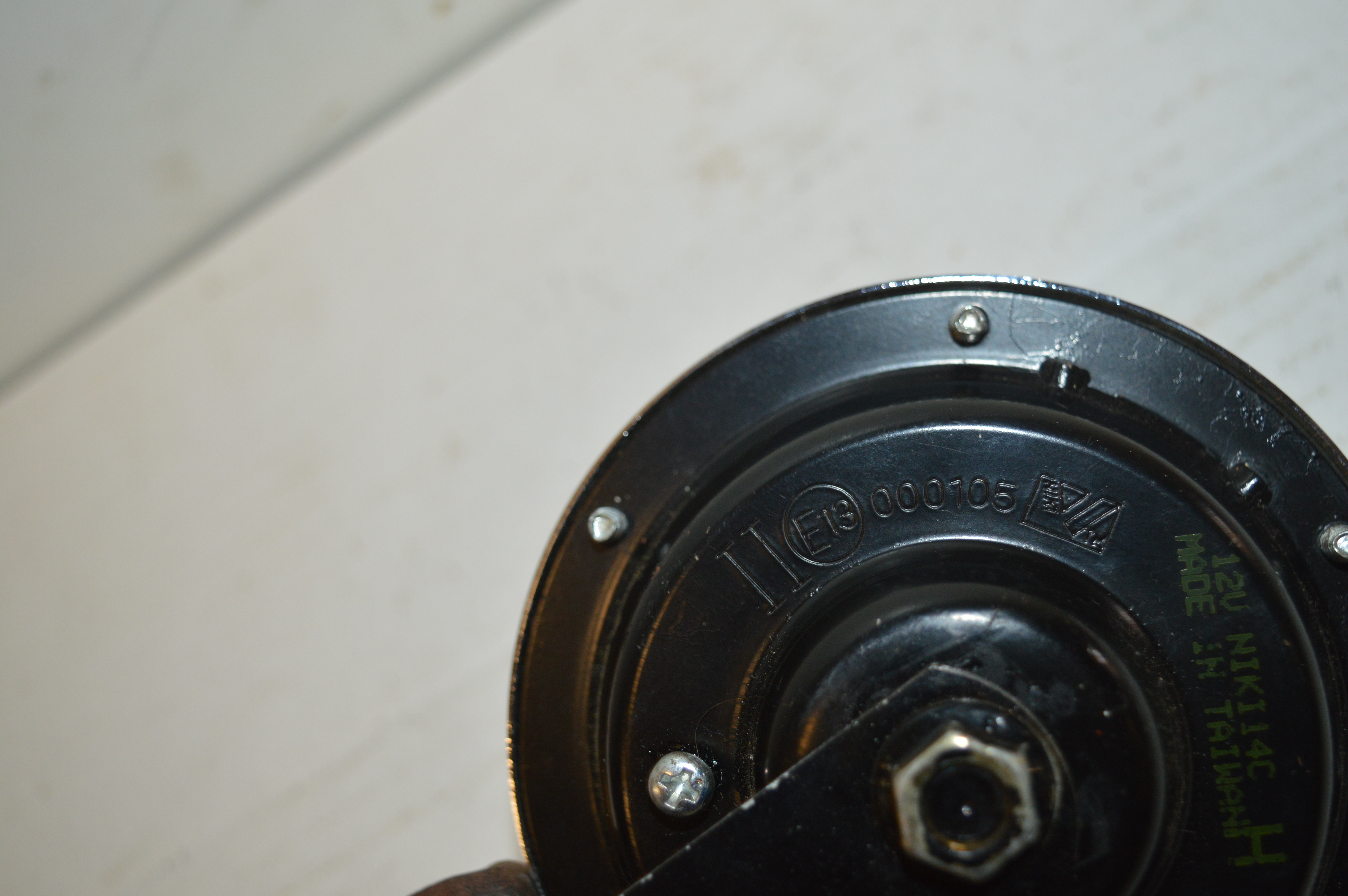 Toeter 12 volt Niki 14C/E13 werkt