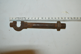 Aansluit bout/moer open model 17 cm/diameter 15.7 mm