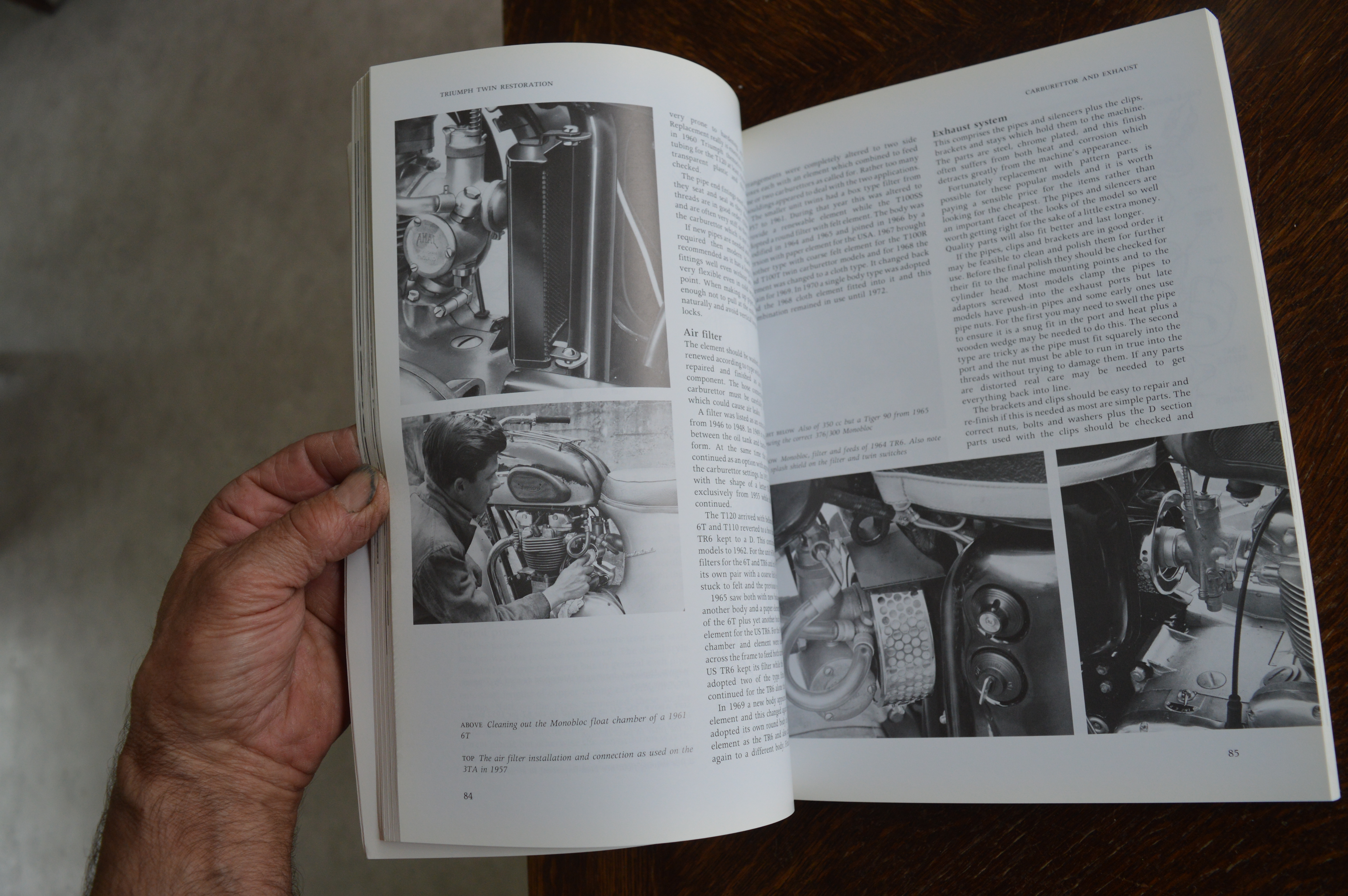 Triumph Twin restoration Roy Bacon