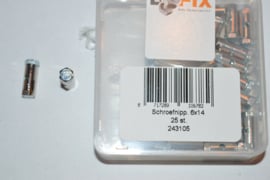 Schroefnippel 6x14mm