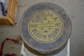 Blik croma blauw merk 100% vet