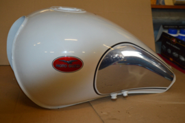 Moto Guzzi Benzinetank Wit/Chroom