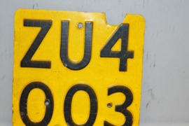 Kentekenplaat ZU-40-03