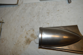 Tweetakt Uitlaat eind stukken/lengte 24 cm/breed 90/150mm