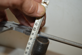 Jawa/CZ balhoofd lengte 185mm/dikte 26mm/gaten 33mm