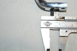 Versnelling bak handel chroom lengte 75mm