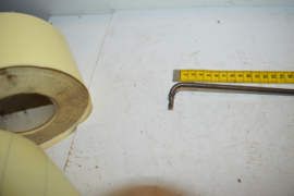 schakel stang lengte 45cm/dik 6.4mm