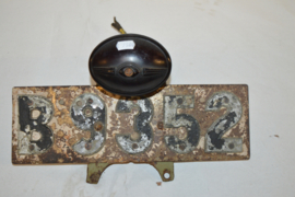 Kentekenplaat/houder Zweden B9352 met achterlicht