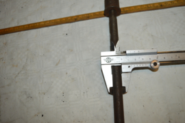 zijspan achter naaf wiel adapter/3 delen/lengte 32cm/diam13mm