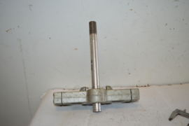 Balhoofd onderplaat lengte 245mm diameter poot 35mm aluminium
