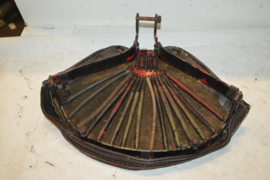 Zadel leer met zadelveren lengte 32cm/breed 41cm