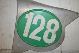 Cross Nummer plaat/Riders plate 128