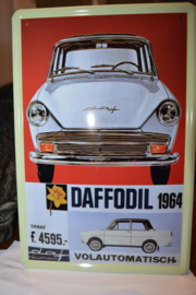 Daf blik reclame plaat 20x30