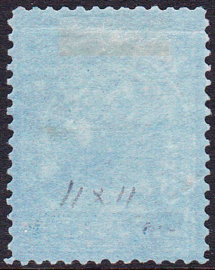 NVPH 61A Koningin Wilhelmina op blauw papier Gebruikt