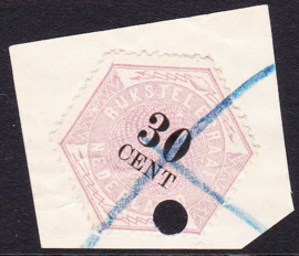 NVPH TG8 Telegram  Gebruikt op deel formulier!  Cataloguswaarde --.--