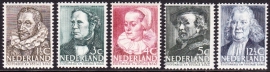 NVPH 305-309 Zomerzegels 1938 Postfris Cataloguswaarde 45.00