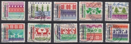 NVPH 3002-3011 ''Kerstzegels'' 2012  Gestempeld cataloguswaarde 2,00 A-0786