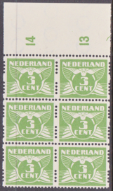 Plaatfout 175a PM17 op Roltanding R20 Postfris in blok van 6 E-6700