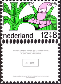 Kinderbedankkaart 1968 C-kaart, oplage 6.000