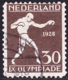 Plaatfout   219 PM11  Olympiade 1928  Gebruikt