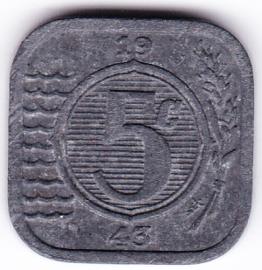 5 cent 1943 (Pracht+)