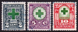 NVPH 127-129 Groene-Kruiszegels Gebruikt Cataloguswaarde 4,50