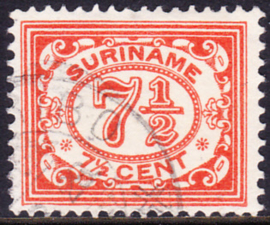 Plaatfout Suriname  83 PM   gebruikt