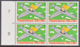 Plaatfout 1389 P Postfris in blok van 4 E-2876