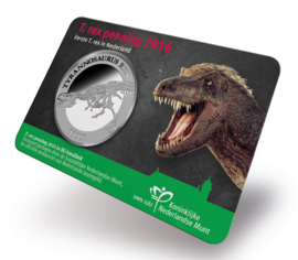 Speciale penning in BU-kwaliteit ter ere van de eerste T-rex in Nederland