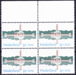 Plaatfout  1068 P  Postfris in blok van 4 Cataloguswaarde  12.00