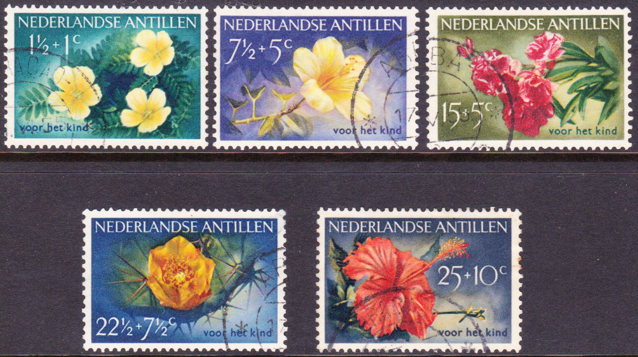 NVPH 248-252 Kinderzegels 1955 gestempeld