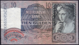 Nederland 10 Gulden bankbiljet 1940 NR 42-2  kwaliteit ZF