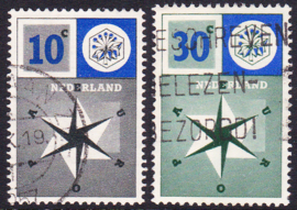 NVPH  700-701 Europazegels 1957 Gebruikt