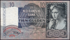 Nederland 10 Gulden bankbiljet 1940 NR 42-2  kwaliteit ZF