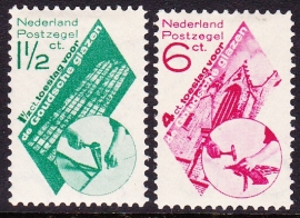 NVPH   238-239 Goudse Glazen Ongebruikt Cataloguswaarde 50.00  E-7238