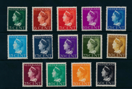 NVPH  332-345 Koningin Wilhelmina  ''Konijnenburg Postfris Cataloguswaarde: 32,00