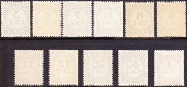 Port P69-P79 Portzegels Postfris Cataloguswaarde 65,00  (staat te laag )