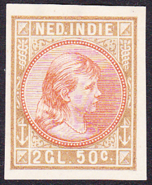 Nederlands-Indië  Proef van de NVPH 30 Prinses Wilhelmina 2,50 gulden