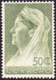 NVPH   135  Wilhelmina met sluier Postfris Cataloguswaarde 25,00