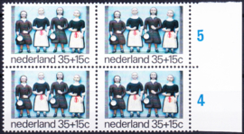 Plaatfout  1079 PM1 Postfris in blok van 4 Cataloguswaarde 14,00