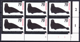 Plaatfout 1339 PM1 Postfris in blok van 6