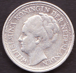 10 cent 1934  Zilver (F+)