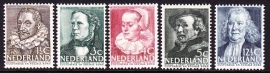 NVPH  305/309 Zomerzegels 1938  Ongebruikt  Cataloguswaarde 18.00  E-7245