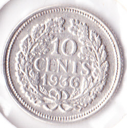 10 cent 1936 Zilver (Pracht)