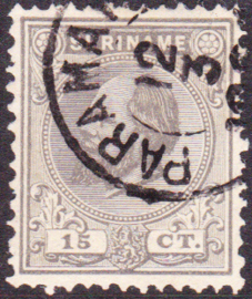 NVPH 8C Kamtanding 12,5 X 12 Koning Willem III Gebruikt Cataloguswaarde 10,00