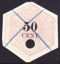 NVPH TG9 Telegram  Gebruikt op deel formulier!  Cataloguswaarde --.--